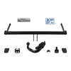 Attelage rotule démontable Brink + faisceau TowTec universel 7 broches
