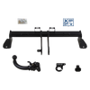 Attelage rotule démontable AUTO-HAK + faisceau TowTec spécifique 13 broches
