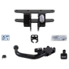 Attelage rotule démontable Brink + faisceau TowTec spécifique 13 broches