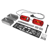 Rampe de feux avec blocs de protection antichoc et support de plaque d'immatriculation pour porte-gibier Gehetec Deep 210