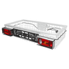 Rampe de feux avec blocs de protection antichoc et support de plaque d'immatriculation pour porte-gibier Gehetec Deep 210