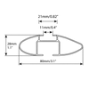 Galerie de toit Menabo Sonic 122 cm