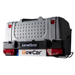 Coffre sur attelage TowBox V1 gris