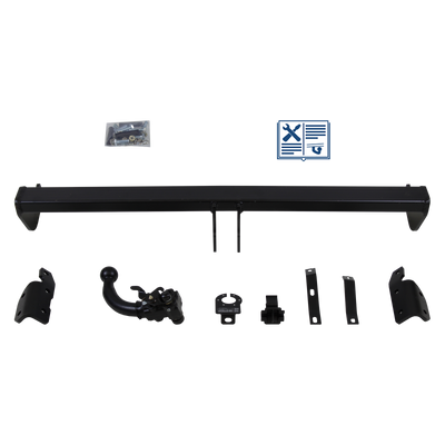 Attelage rotule démontable AUTO-HAK + faisceau TowTec universel 7 broches