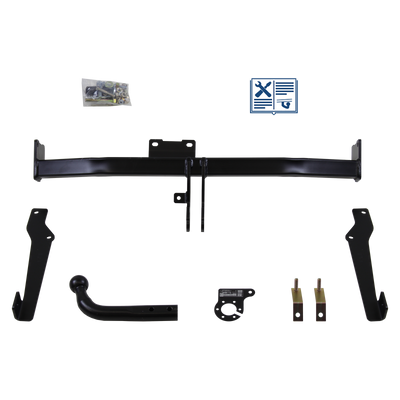 Attelage col de cygne AUTO-HAK + faisceau TowTec universel 7 broches
