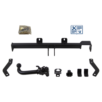 Attelage rotule démontable AUTO-HAK + faisceau TowTec universel 7 broches
