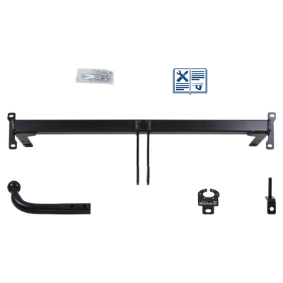 Attelage col de cygne AUTO-HAK + faisceau TowTec universel 13 broches