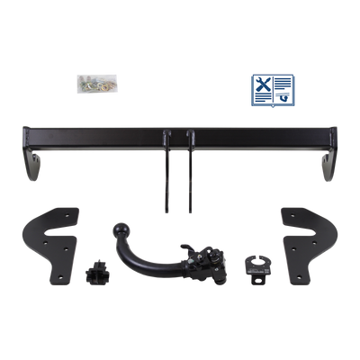 Attelage rotule démontable AUTO-HAK + faisceau TowTec universel 7 broches