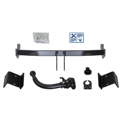 Attelage rotule démontable AUTO-HAK + faisceau TowTec spécifique 13 broches