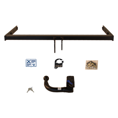 Attelage rotule démontable AUTO-HAK + faisceau TowTec universel 7 broches