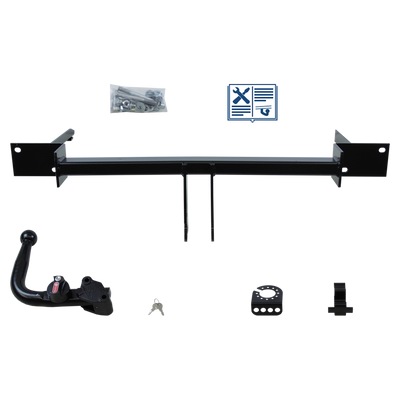 Attelage rotule démontable AUTO-HAK + faisceau TowTec universel 7 broches