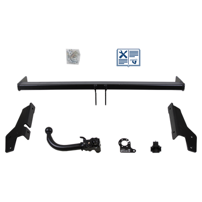 Attelage rotule démontable AUTO-HAK + faisceau TowTec spécifique 13 broches