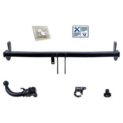 Attelage rotule démontable AUTO-HAK + faisceau TowTec universel 7 broches
