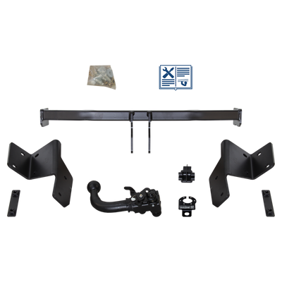 Attelage rotule démontable AUTO-HAK + faisceau TowTec spécifique 13 broches
