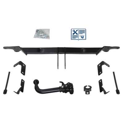 Attelage rotule démontable AUTO-HAK + faisceau TowTec universel 7 broches