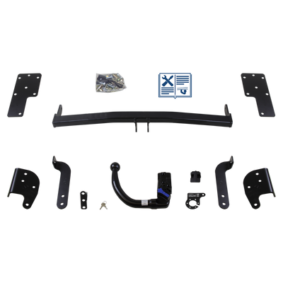 Attelage rotule démontable AUTO-HAK + faisceau TowTec universel 7 broches