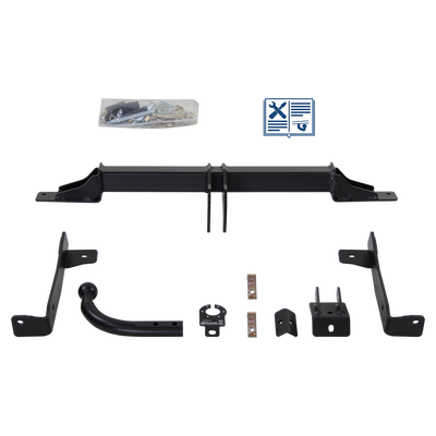 Attelage col de cygne AUTO-HAK + faisceau TowTec universel 7 broches