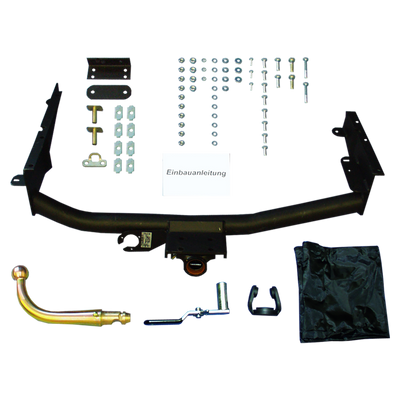 Attelage rotule démontable GDW + faisceau TowTec universel 13 broches