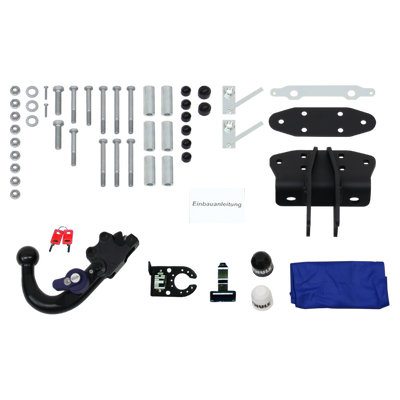 Attelage rotule démontable Brink + faisceau TowTec universel 7 broches