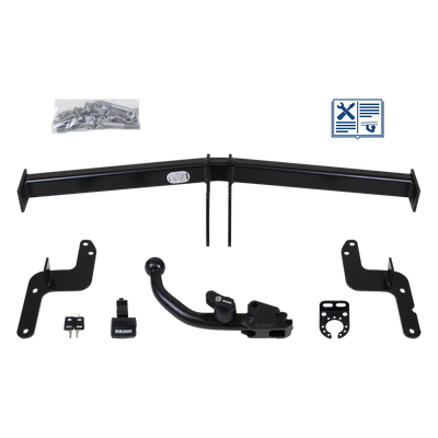 Attelage rotule démontable Brink + faisceau TowTec universel 7 broches