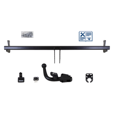 Attelage rotule démontable Brink + faisceau TowTec spécifique 7 broches