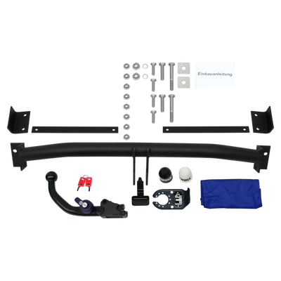 Attelage rotule démontable Brink + faisceau TowTec spécifique 13 broches