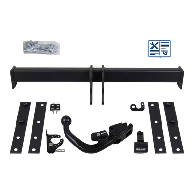 Attelage rotule démontable Brink + faisceau TowTec spécifique 7 broches