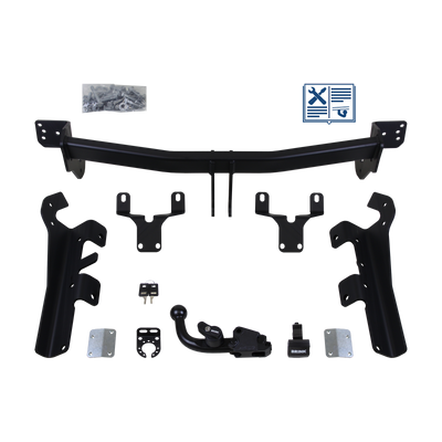 Attelage rotule démontable Brink + faisceau TowTec universel 7 broches