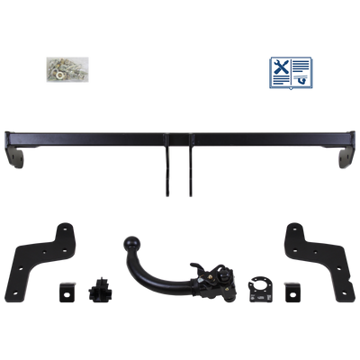 Attelage rotule démontable AUTO-HAK + faisceau TowTec spécifique 13 broches