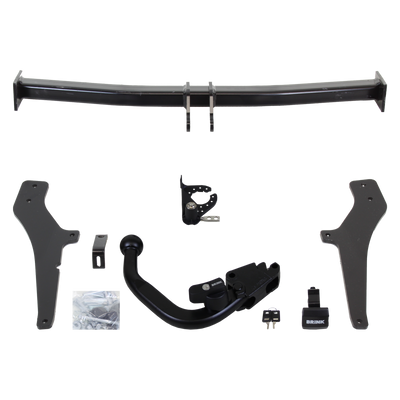 Attelage rotule démontable Brink + faisceau TowTec spécifique 13 broches