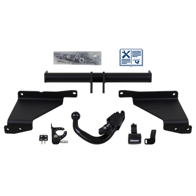 Attelage rotule démontable Brink + faisceau TowTec spécifique 7 broches