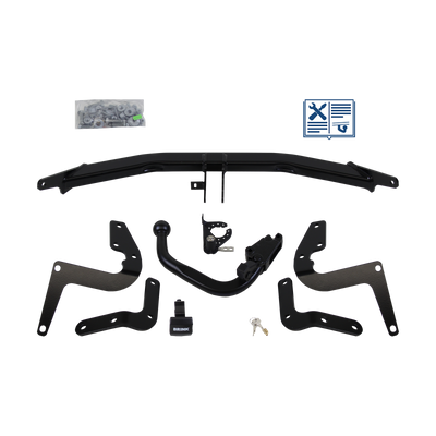 Attelage rotule démontable Brink + faisceau TowTec spécifique 7 broches