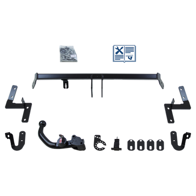 Attelage rotule démontable Oris + faisceau TowTec universel 7 broches
