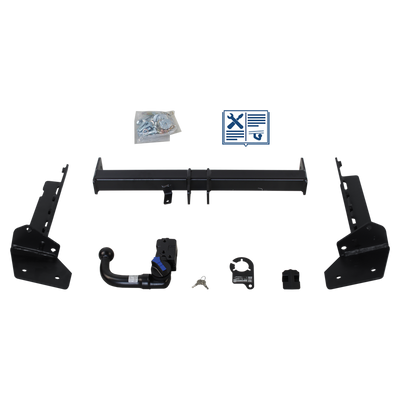Attelage rotule démontable AUTO-HAK + faisceau TowTec universel 7 broches