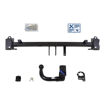 Attelage rotule démontable AUTO-HAK + faisceau TowTec universel 7 broches