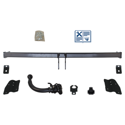 Attelage rotule démontable AUTO-HAK + faisceau TowTec spécifique 7 broches