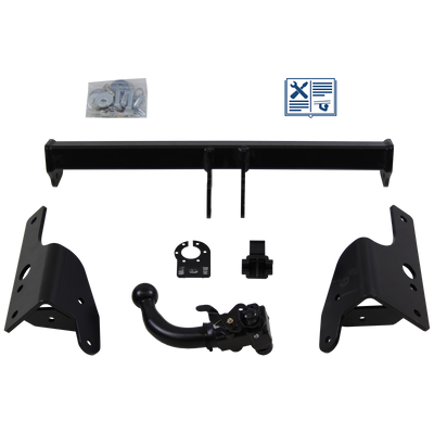 Attelage rotule démontable AUTO-HAK + faisceau TowTec universel 7 broches