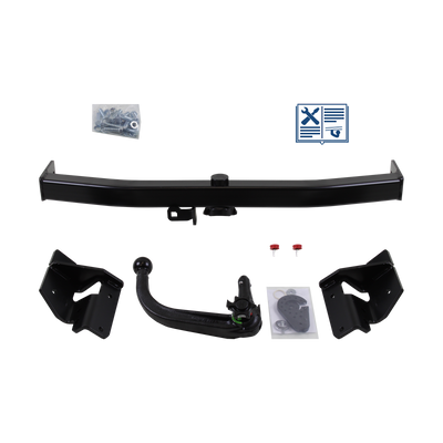Attelage rotule démontable Westfalia + faisceau TowTec universel 7 broches