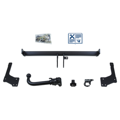 Attelage rotule démontable AUTO-HAK + faisceau TowTec universel 7 broches