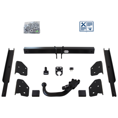 Attelage rotule démontable Brink + faisceau TowTec universel 7 broches