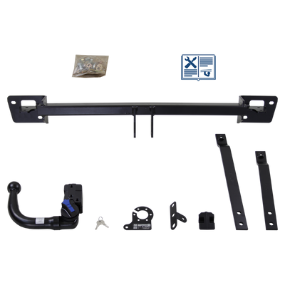 Attelage rotule démontable AUTO-HAK + faisceau TowTec spécifique 7 broches