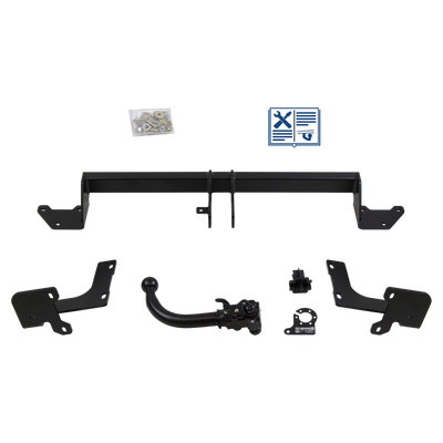 Attelage rotule démontable AUTO-HAK + faisceau TowTec spécifique 7 broches