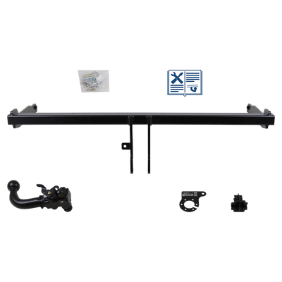 Attelage rotule démontable AUTO-HAK + faisceau TowTec universel 7 broches