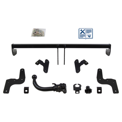 Attelage rotule démontable AUTO-HAK + faisceau TowTec spécifique 13 broches