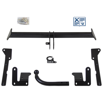 Attelage col de cygne AUTO-HAK + faisceau TowTec universel 7 broches