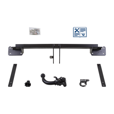 Attelage rotule démontable AUTO-HAK + faisceau TowTec universel 7 broches