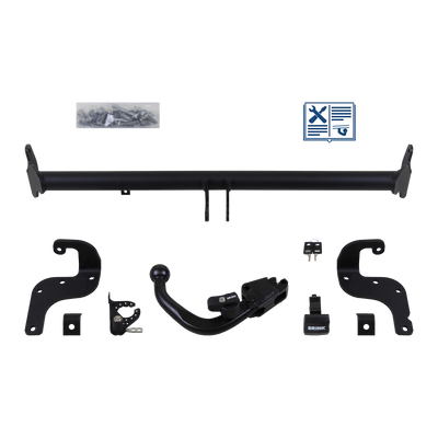 Attelage rotule démontable Brink + faisceau TowTec spécifique 7 broches