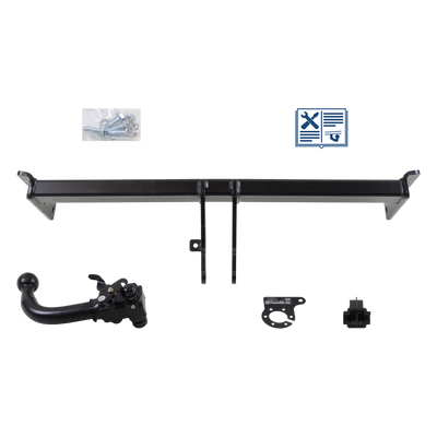 Attelage rotule démontable AUTO-HAK + faisceau TowTec spécifique 7 broches