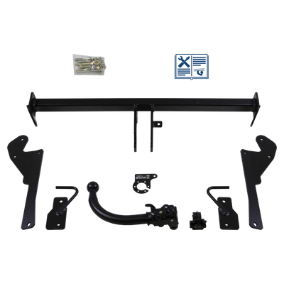 Attelage rotule démontable AUTO-HAK + faisceau TowTec universel 7 broches
