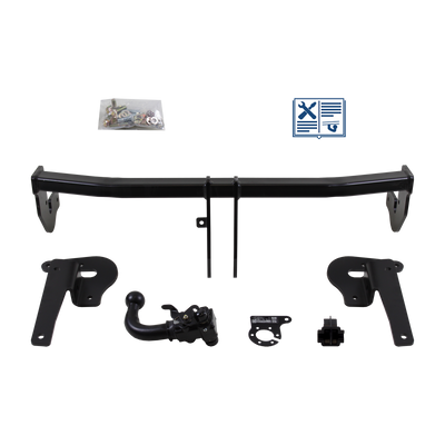 Attelage rotule démontable AUTO-HAK + faisceau TowTec universel 7 broches